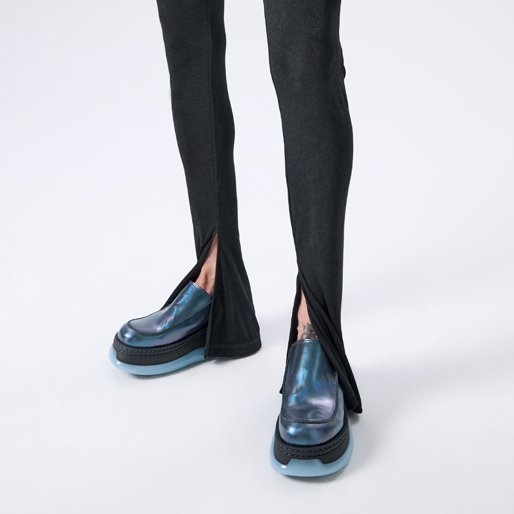 Miista brietta mules in metallic blue